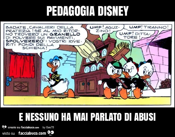 Pedagogia disney e nessuno ha mai parlato di abusi