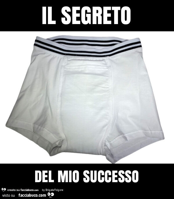 Il segreto del mio successo