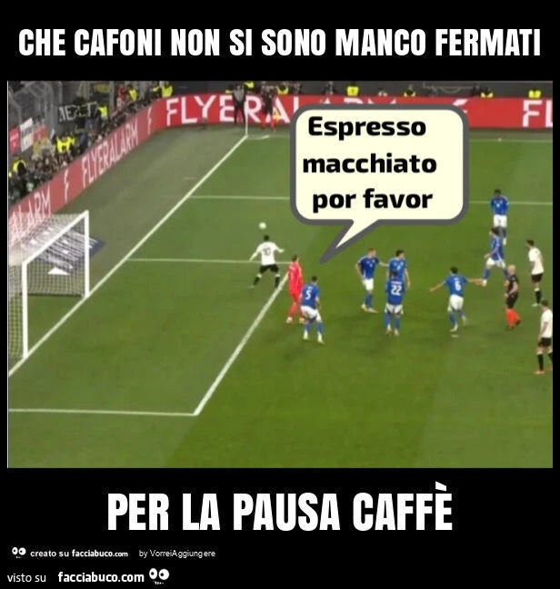 Che cafoni non si sono manco fermati per la pausa caffè