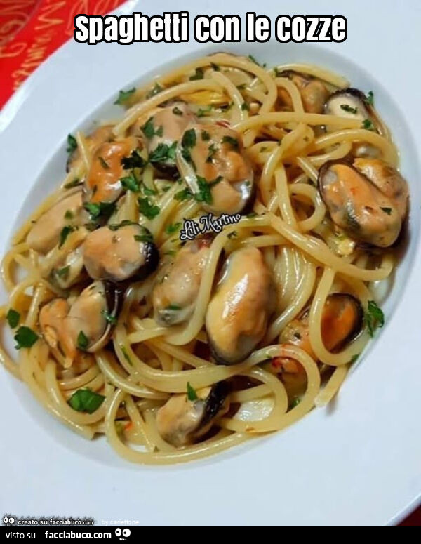 Spaghetti con le cozze