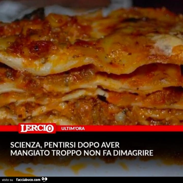 Scienza, pentirsi dopo aver mangiato troppo non fa dimagrire