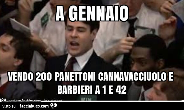 A gennaio vendo 200 panettoni cannavacciuolo e barbieri a 1 e 42