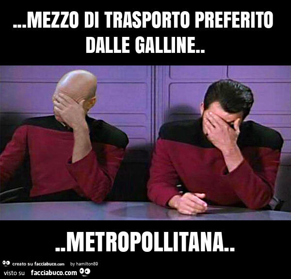 Mezzo di trasporto preferito dalle galline… metropollitana