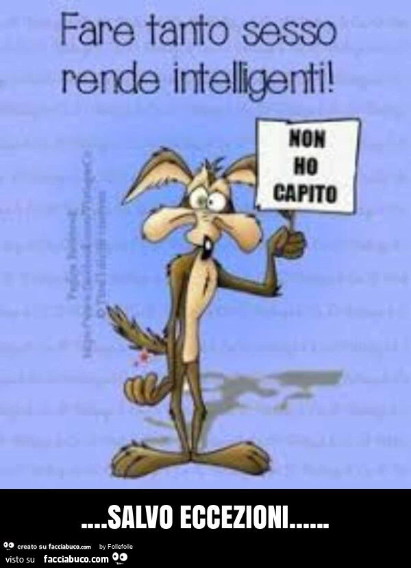 Salvo eccezioni