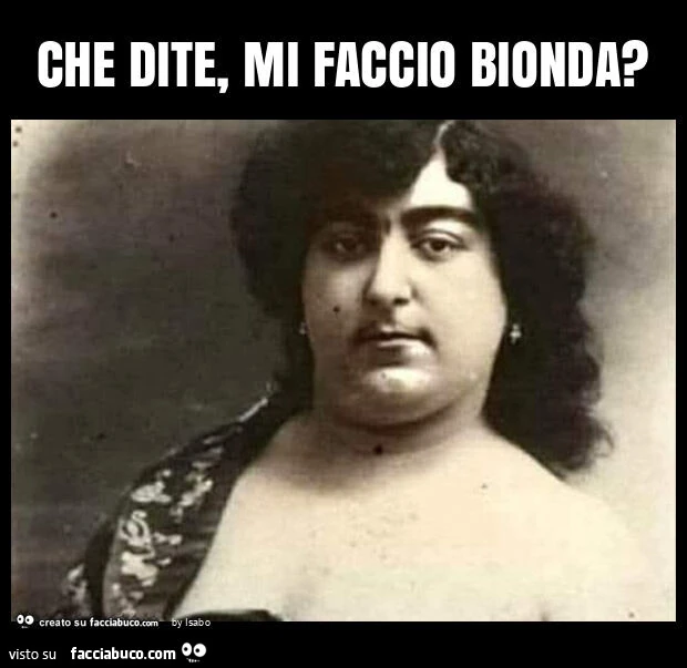 Che dite, mi faccio bionda?
