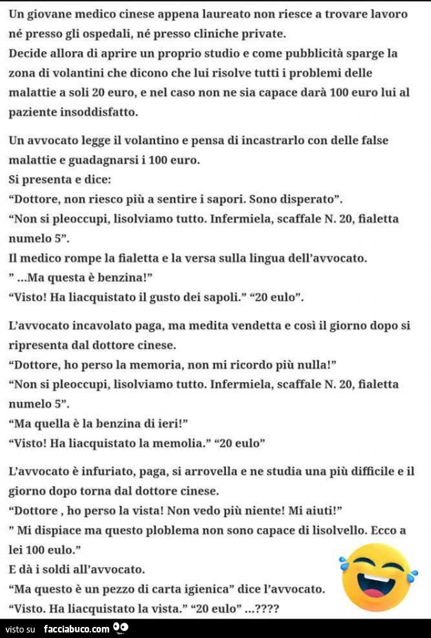 Un giovane medico cinese appena laureato non riesce a trovare lavoro né presso gli ospedali