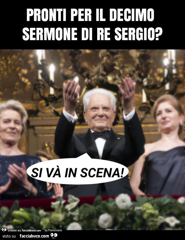 Pronti per il decimo sermone di re sergio?