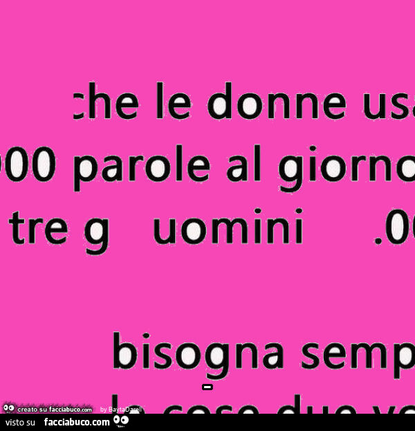 Le donne usano parole