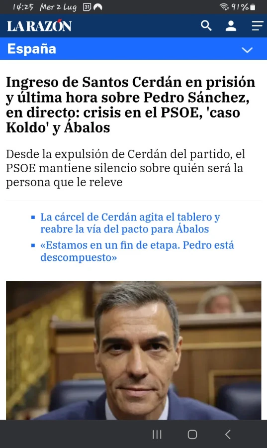 Dimissioni di Pedro Sanchez