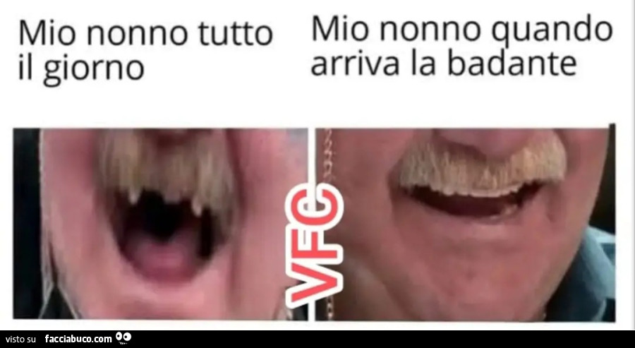 Mio nonno tutto il giorno mio nonno quando arriva la badante