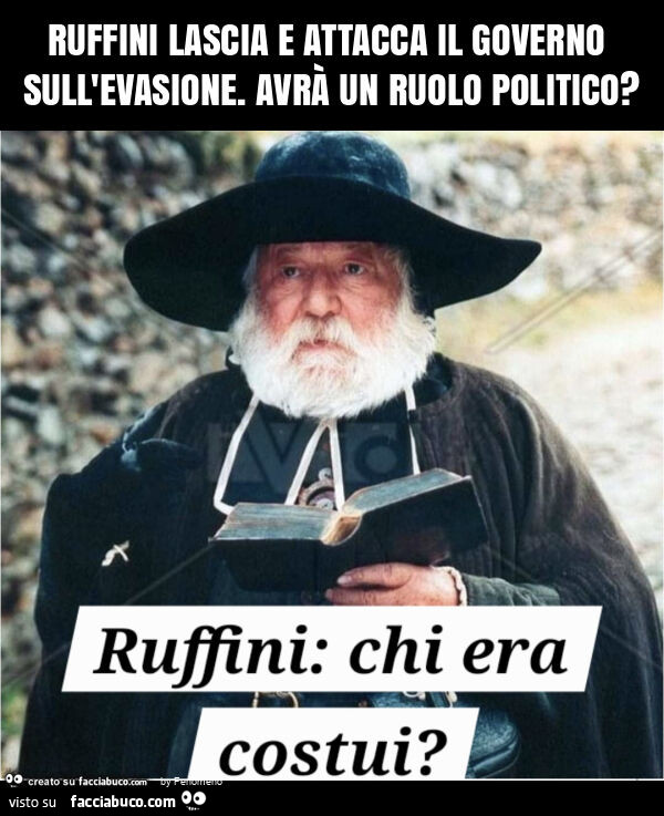 Ruffini lascia e attacca il governo sull'evasione. Avrà un ruolo politico?