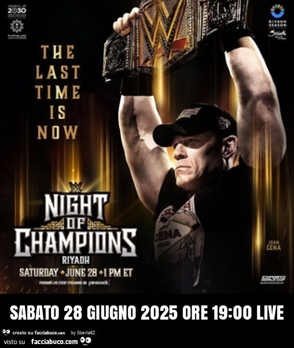 Sabato 28 giugno 2025 ore 19: 00 live