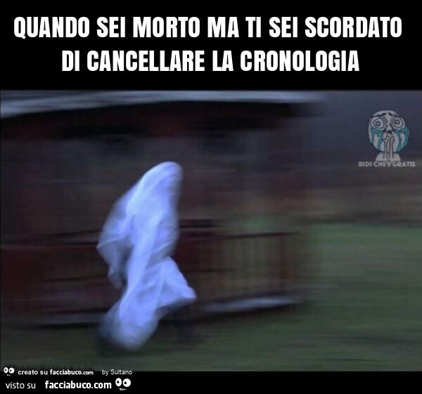 Quando sei morto ma ti sei scordato di cancellare la cronologia