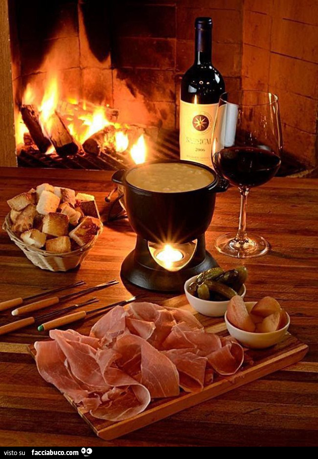 Camino acceso e antipasto