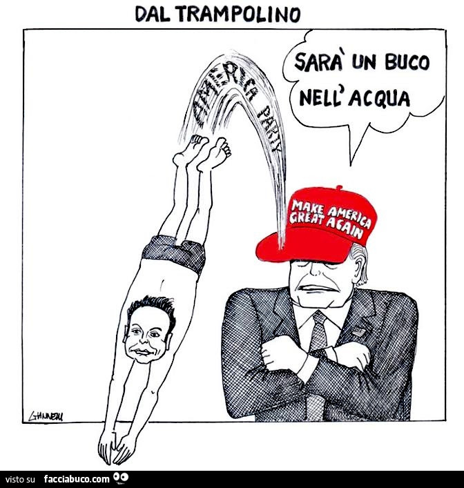 Dal trampolino sarà un buco nell'acqua