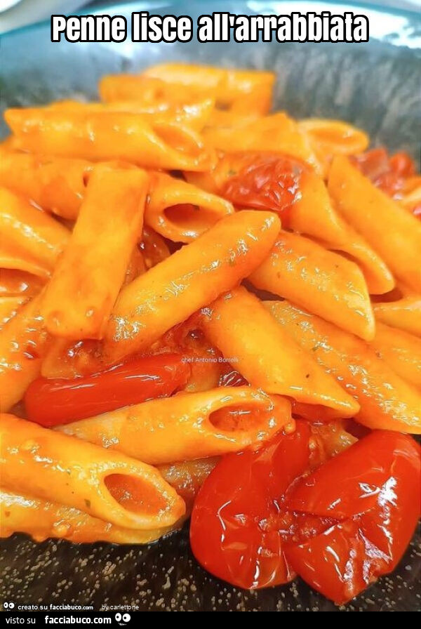 Penne lisce all'arrabbiata