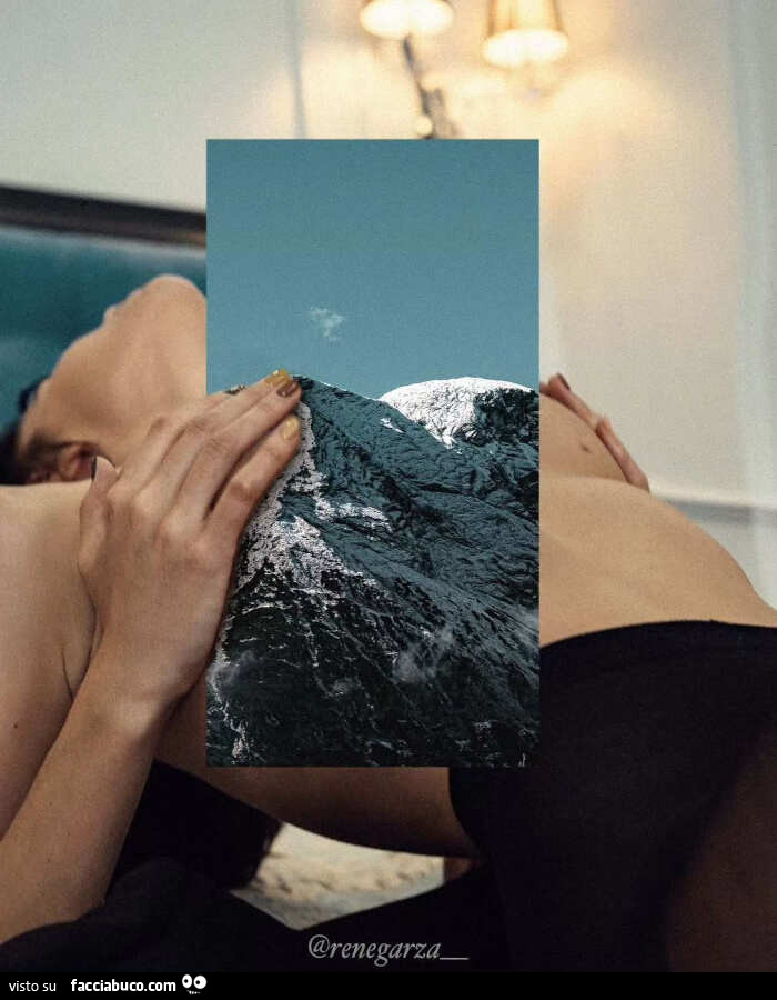 Fotografia Surreale Montagne Donna nuda