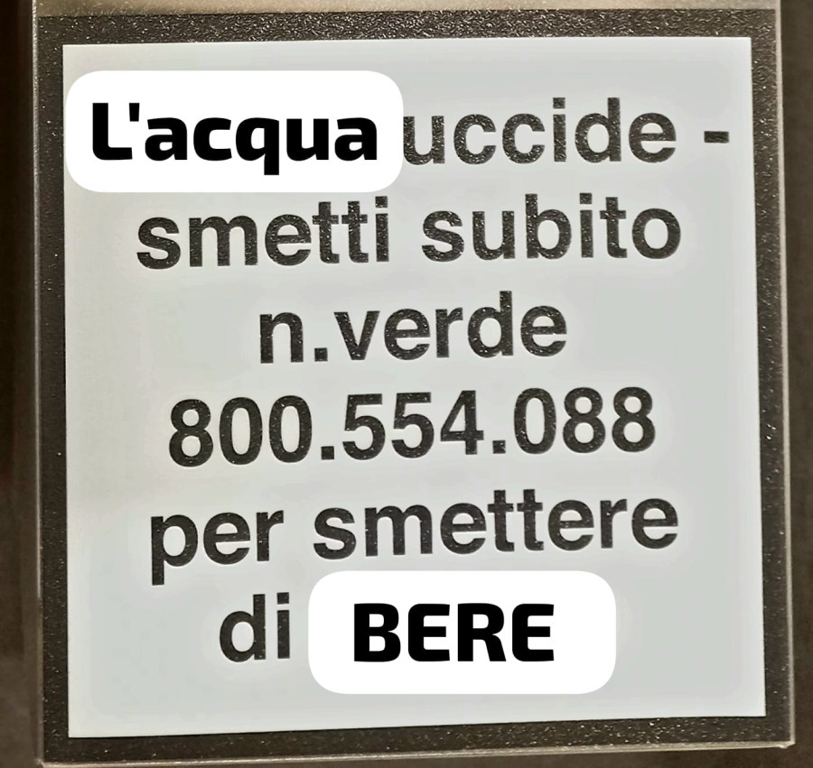 Lollobrigida governo acqua nociva alla salute