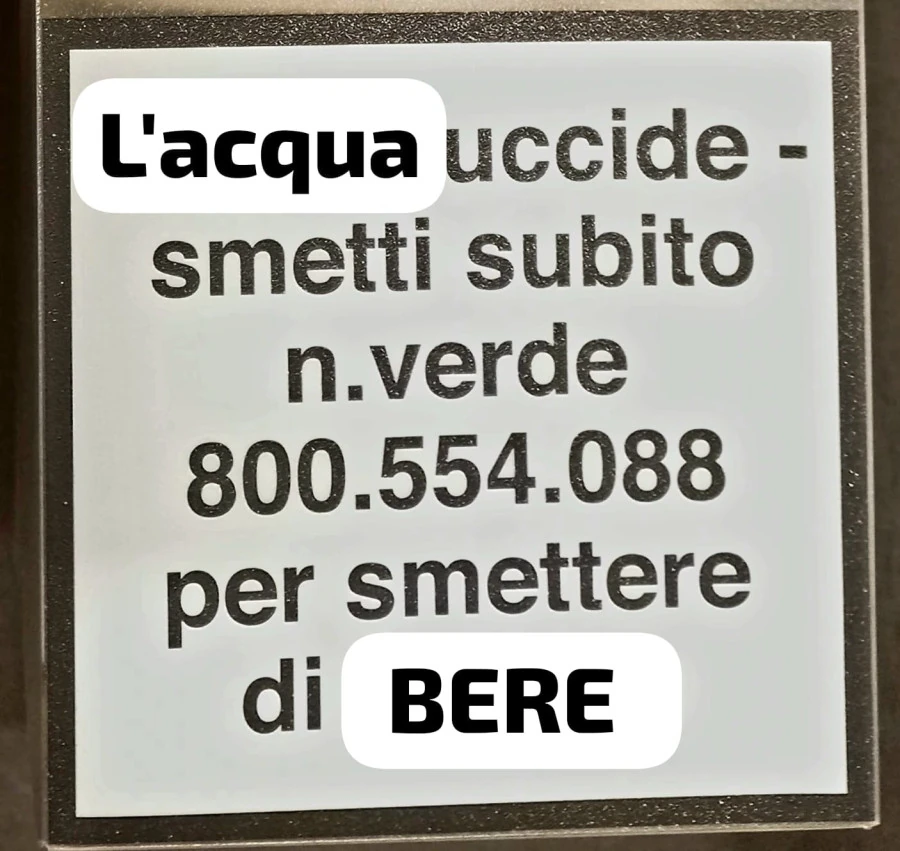 Lollobrigida governo acqua nociva alla salute