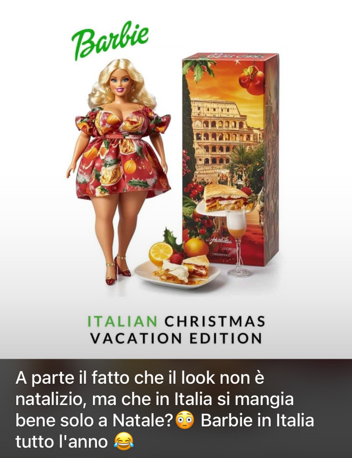 Italian xmas vacation edition with the Barbie! 🤔🤭🤣