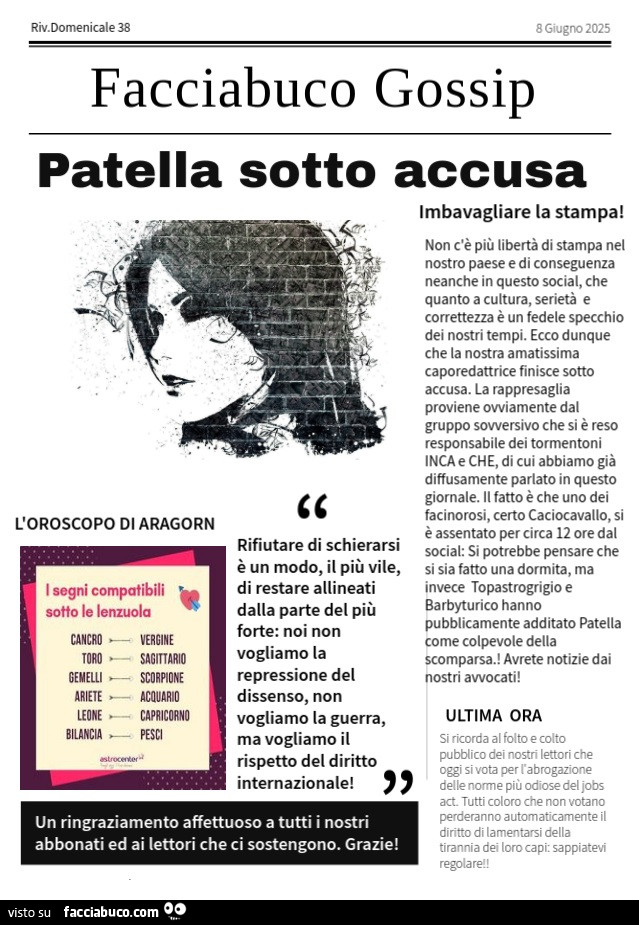 Facciabuco gossip 38
