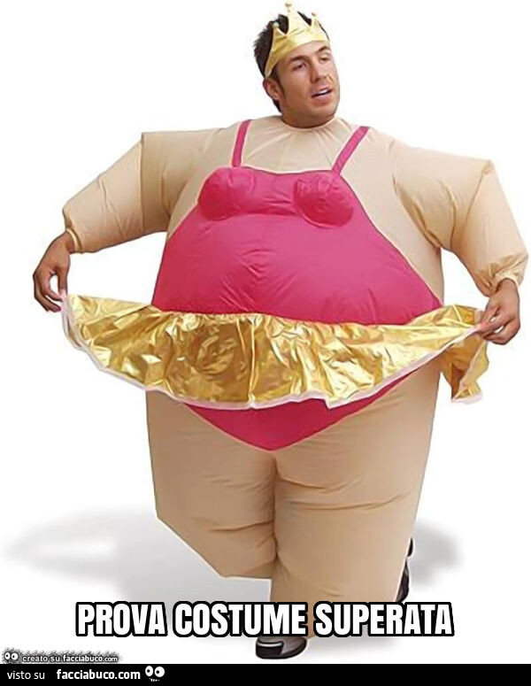 Prova costume superata