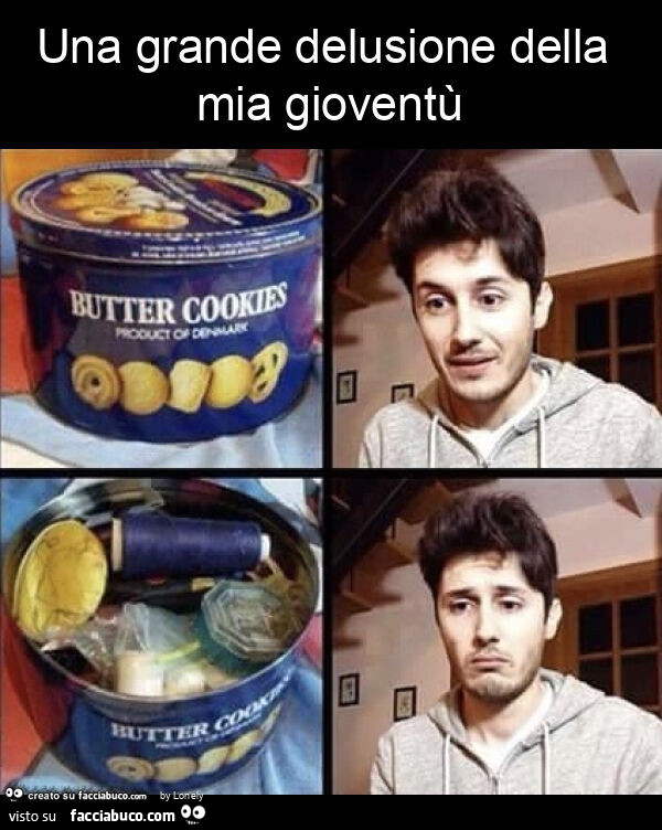 Una grande delusione della mia gioventù