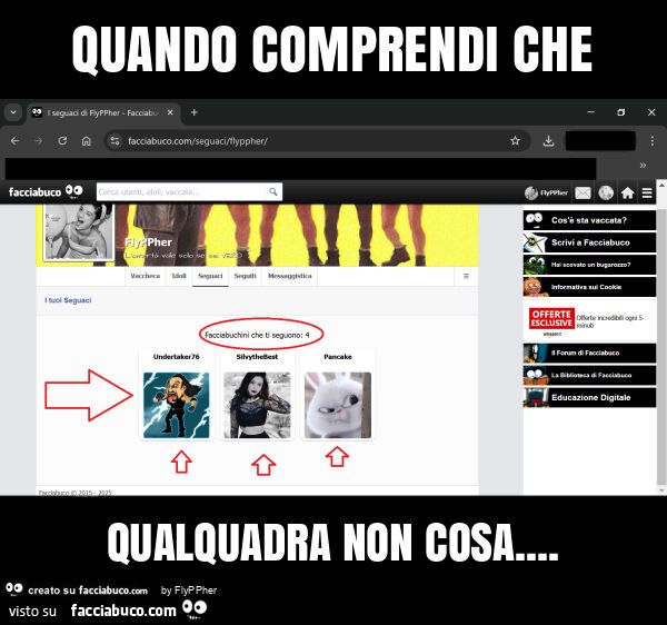 Quando comprendi che qualquadra non cosa