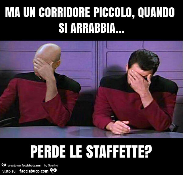 Ma un corridore piccolo, quando si arrabbia… perde le staffette?