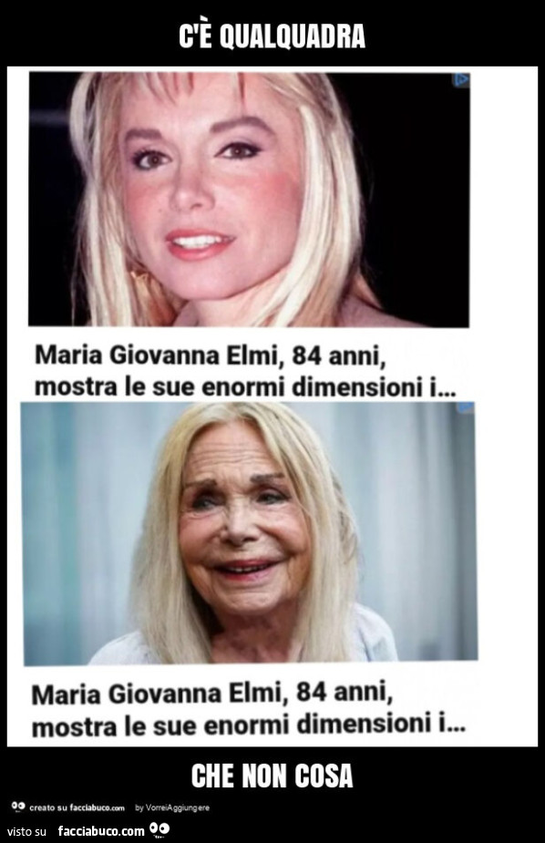 C'è qualquadra che non cosa