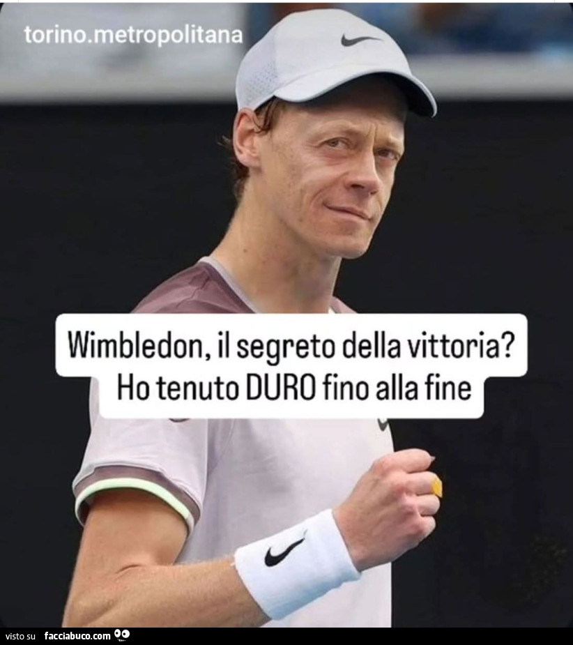 Winbledon il segreto della vittoria ho tenuto duro fino alla fine sinner rocco siffredi