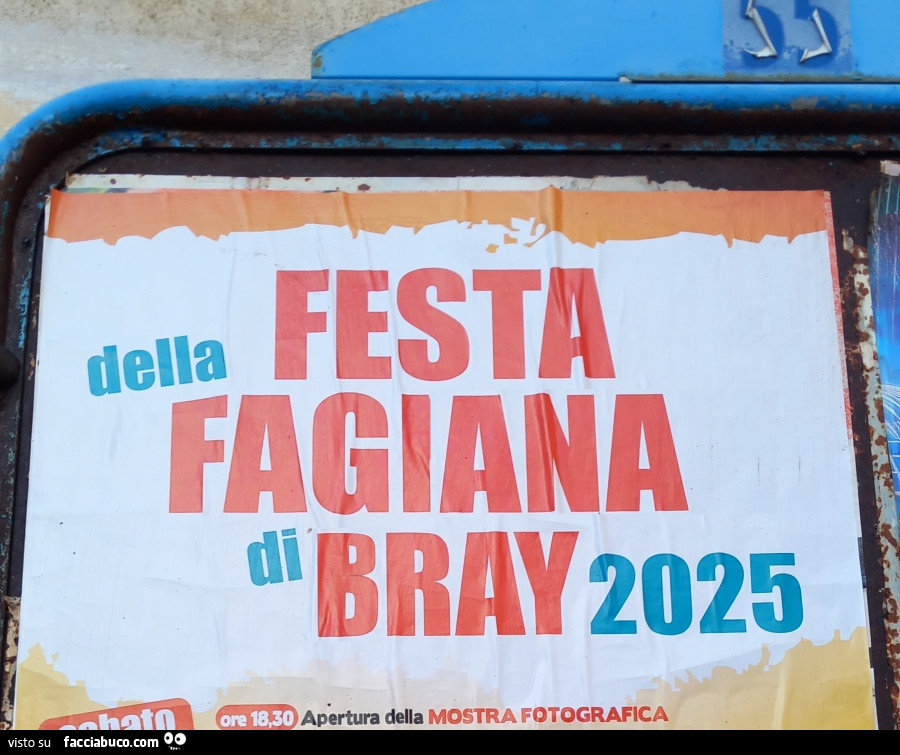 Festa della fagiana. Manifesto