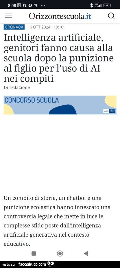 Intelligenza artificiale, genitori fanno causa alla scuola dopo la punizione al figlio per l'uso di ai nei compiti