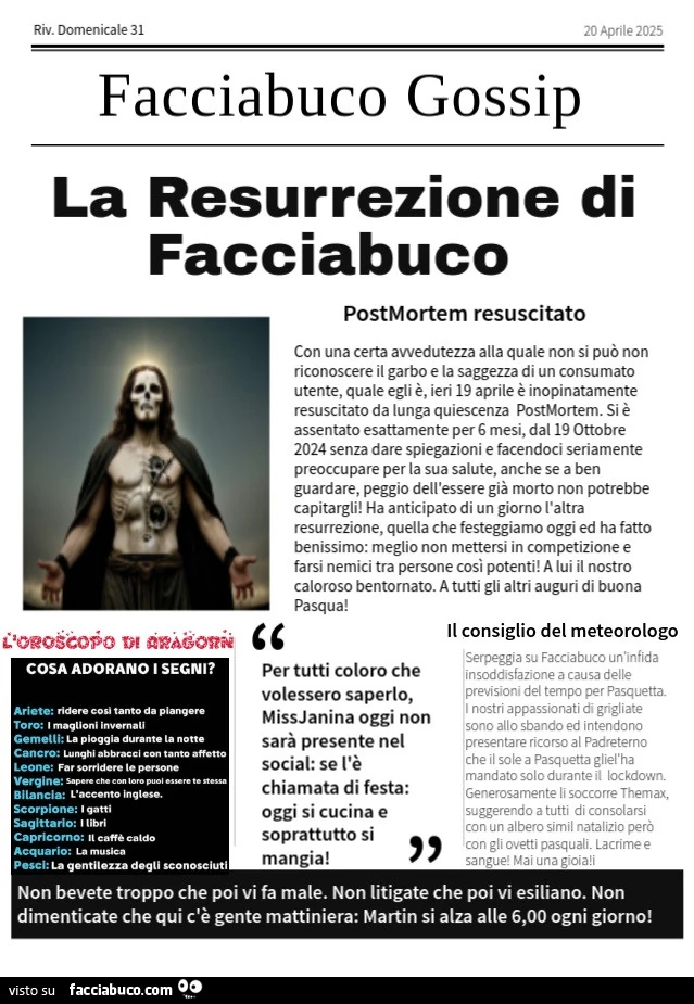 Facciabuco Gossip 31