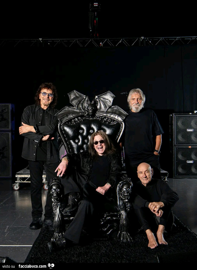 Storica band heavy metal Black Sabbath