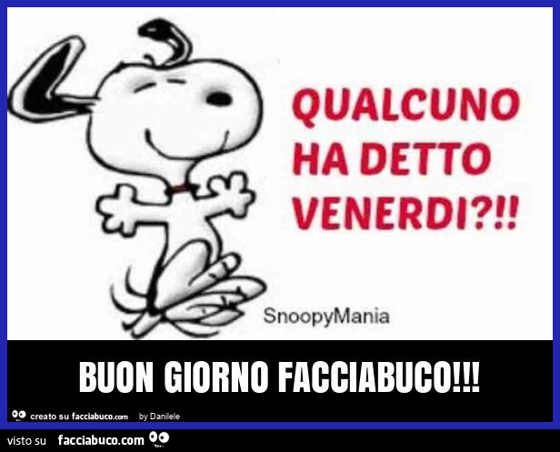Buon giorno facciabuco