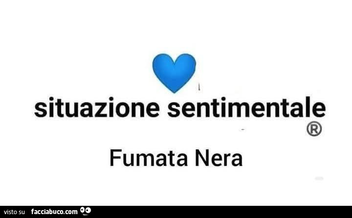 Situazione sentimentale fumata nera