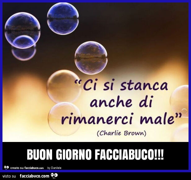 Buon giorno facciabuco