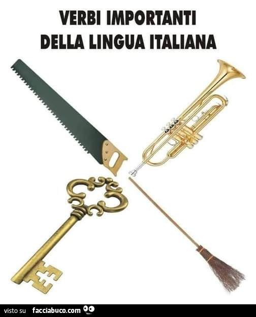Verbi importanti della lingua italiana