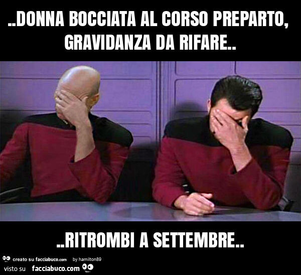 Donna bocciata al corso preparto, gravidanza da rifare… ritrombi a settembre