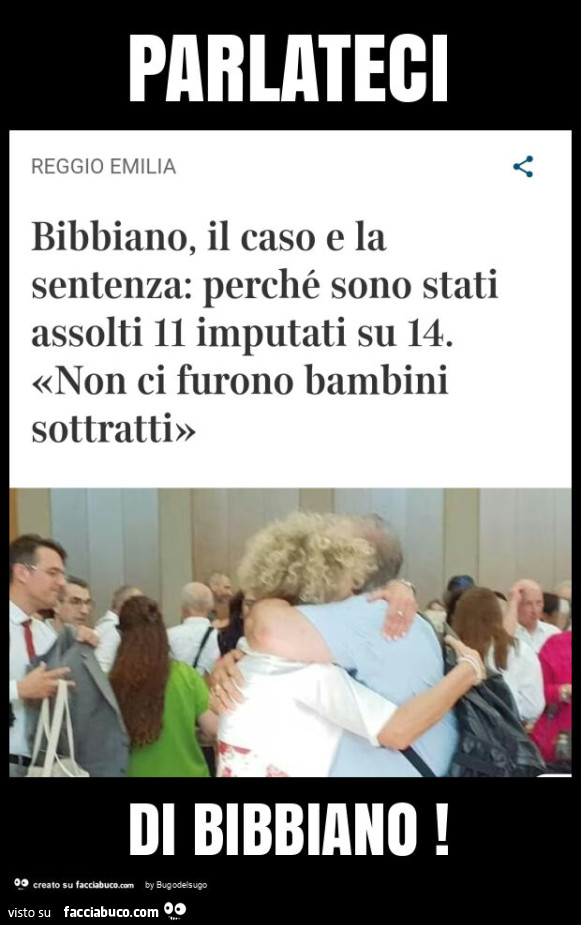 Parlateci di bibbiano