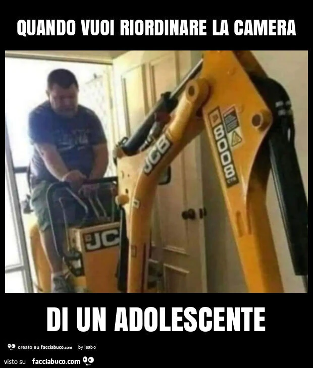 Quando vuoi riordinare la camera di un adolescente