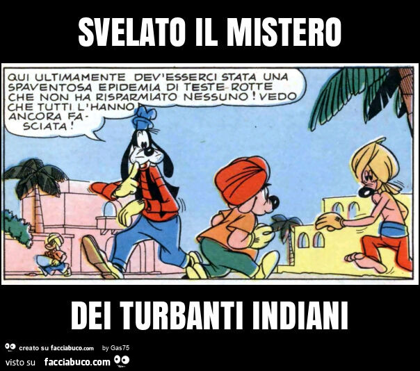 Svelato il mistero dei turbanti indiani