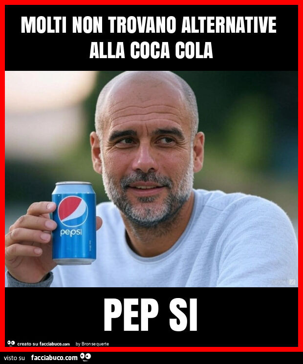 Molti non trovano alternative alla coca cola pep si