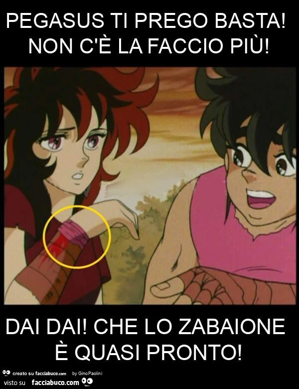 Pegasus ti prego basta! Non c'รจ la faccio piรน! Dai dai! Che lo zabaione รจ quasi pronto