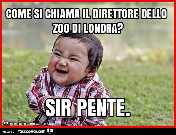 Come si chiama il direttore dello zoo di londra? Sir pente