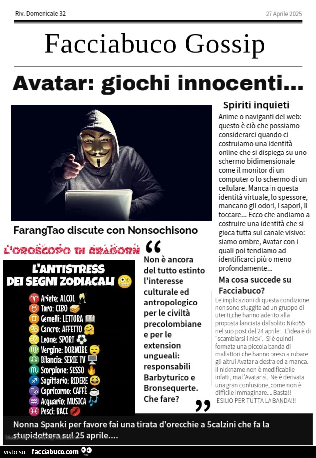 Facciabuco Gossip 32