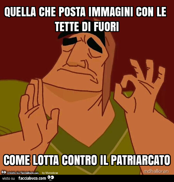 Quella che posta immagini con le tette di fuori come lotta contro il patriarcato