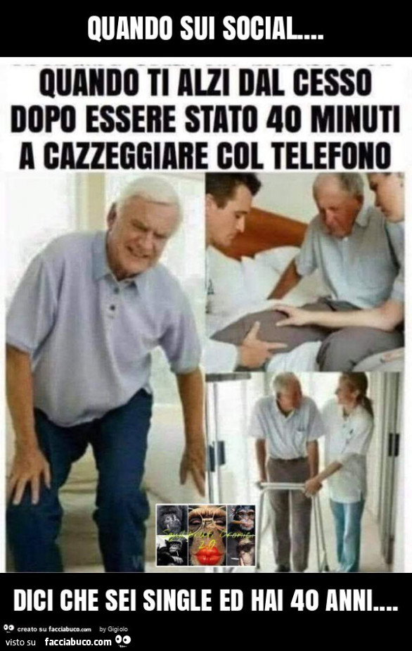 Quando sui social… dici che sei single ed hai 40 anni
