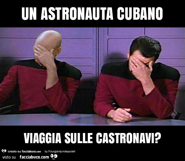 Un astronauta cubano viaggia sulle castronavi?